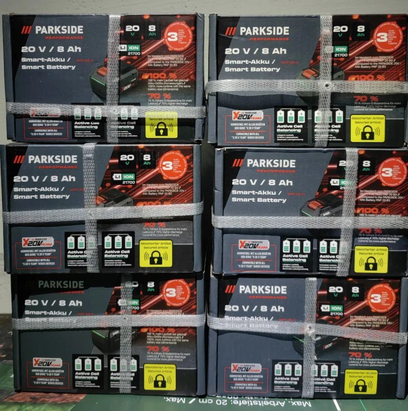 Акумулятор Parkside Performance PAPP 208 A1 8Ah 20v Smart 04.25р. — фото 2
