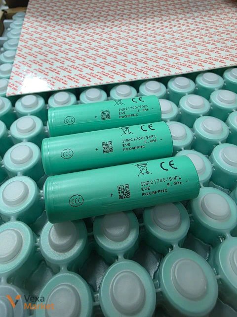 Акумулятори EVE INR21700-40P V1 4000mAh, EVE 21700 50PL 5000mAh, EVE 21700 50E 5000mAh
