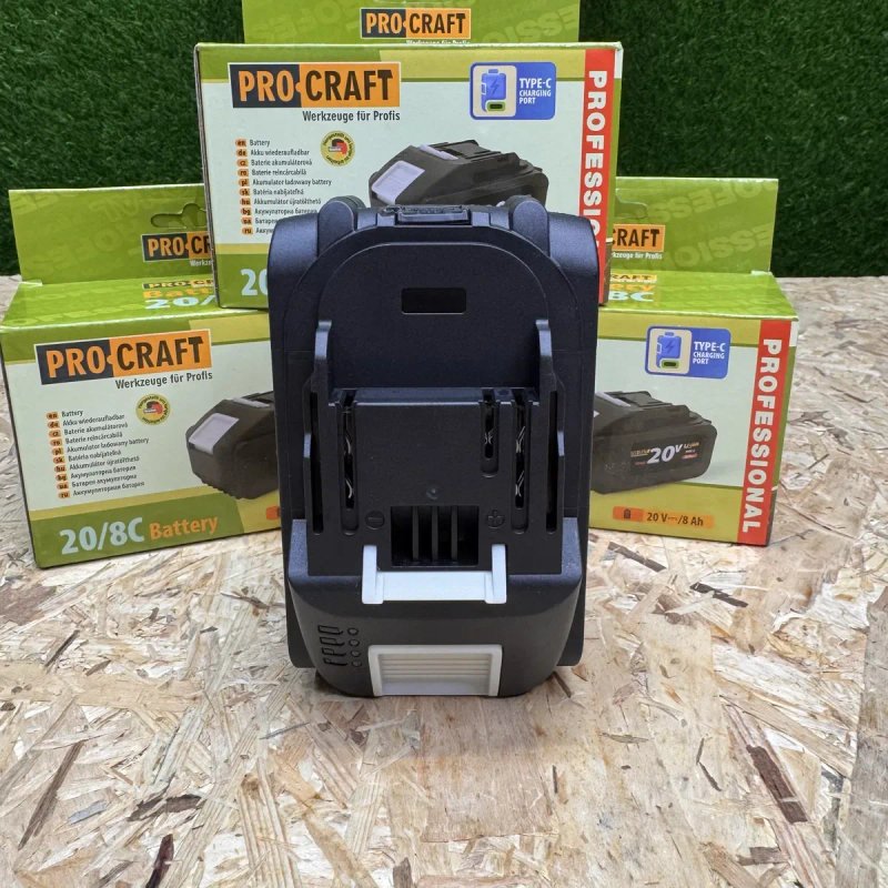 Акумуляторна батарея Procraft Battery 20/8C Type-C  (20В, 8Аг, Li-Ion) — фото 4