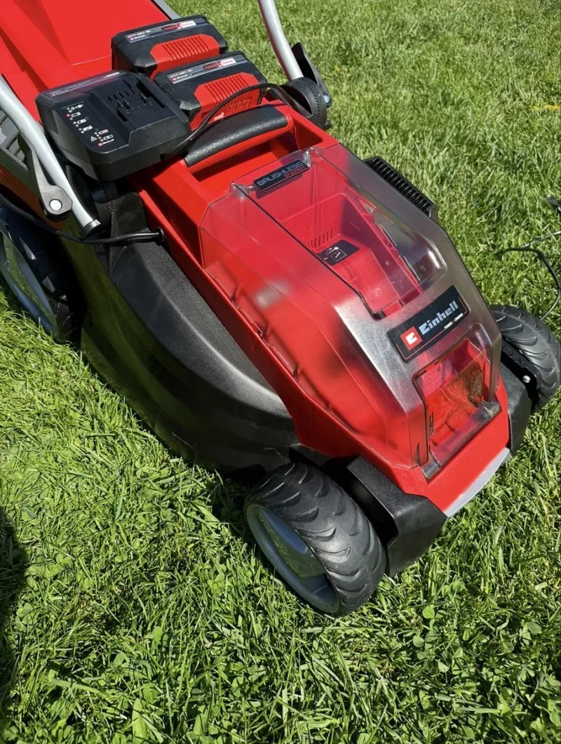 Акумуляторна газонокосарка Einhell GE-CM 36/36 Li 2X4A, зарядне — фото 7