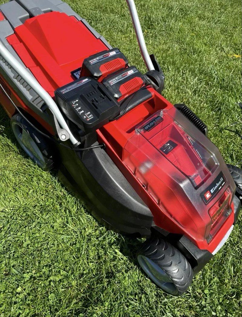 Акумуляторна газонокосарка Einhell GE-CM 36/36 Li 2X4A, зарядне — фото 8
