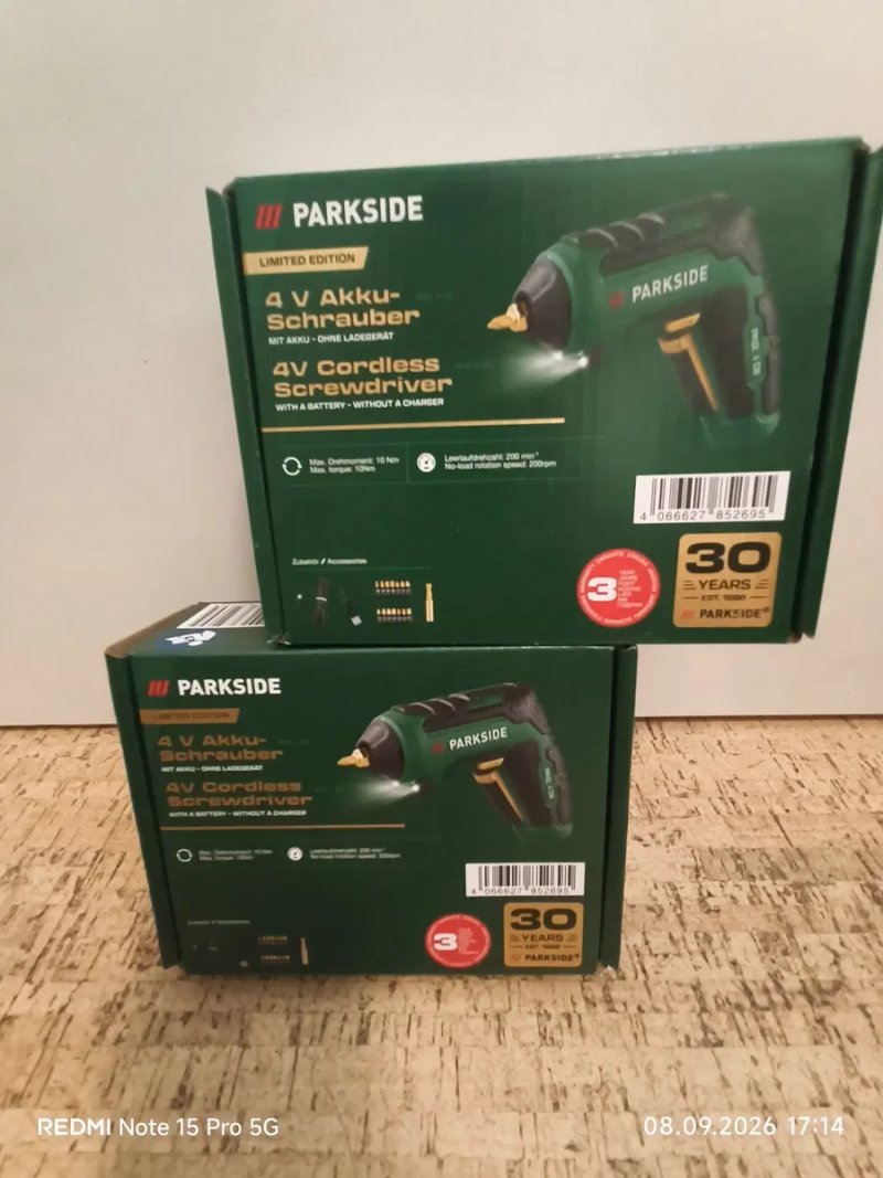 Акумуляторна викрутка Parkside Limited Edition — фото 3