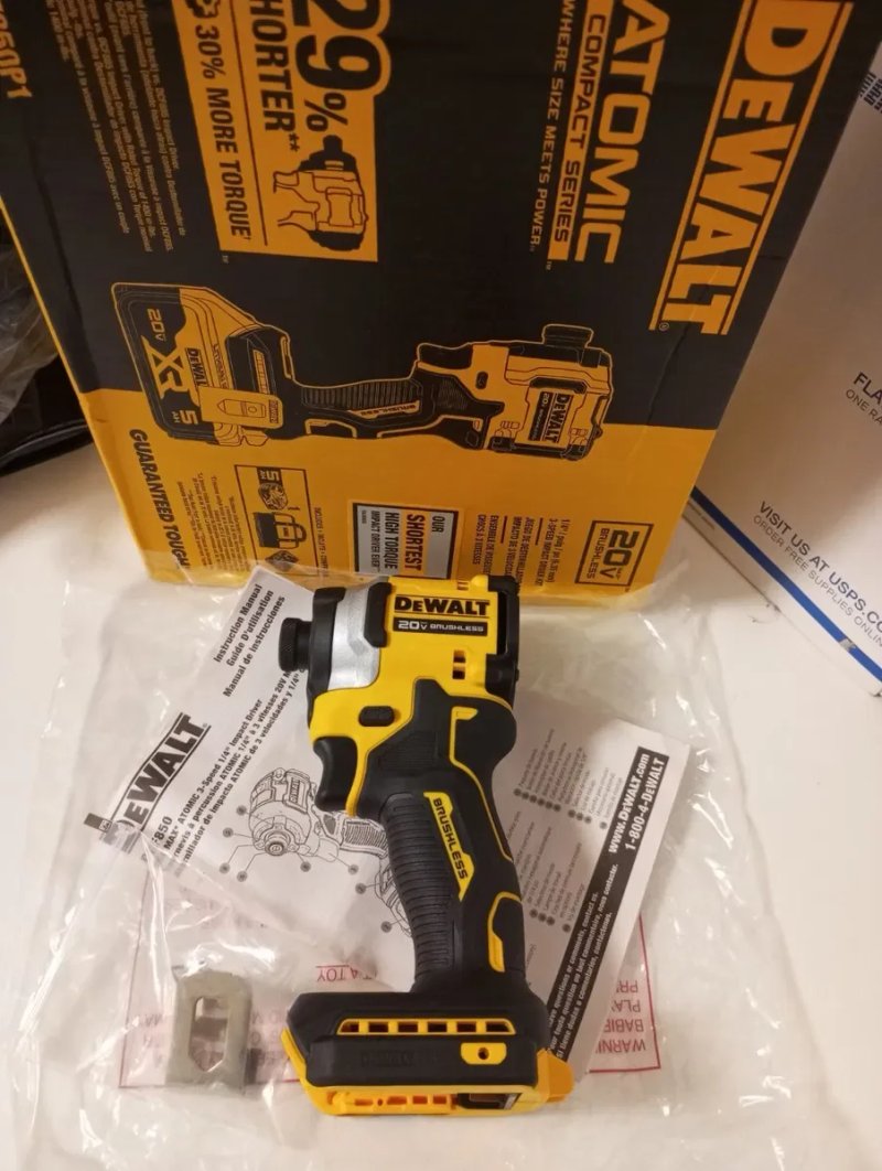 Акумуляторний безщітковий гайковерт DEWALT DCF850B ATOMIC 206Hm США — фото 4