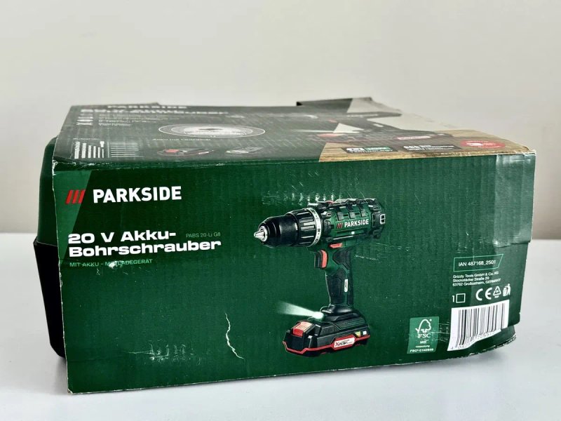 акумуляторний дриль-шуруповерт Parkside PABS 20-Li G8 — фото 6