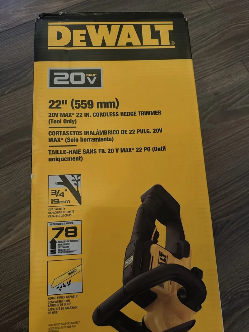 Акумуляторний кущоріз Dewalt DCHT821 20v. — фото 4