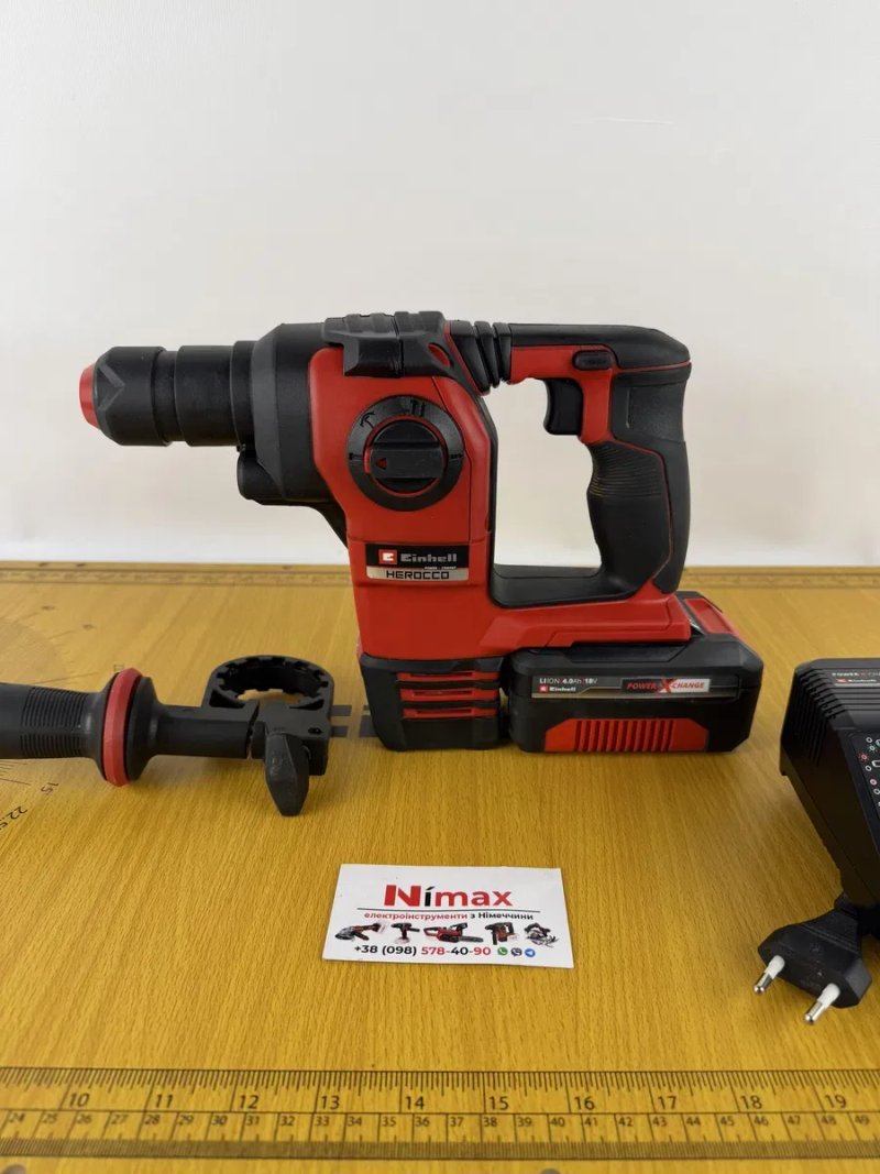 Акумуляторний перфоратор Einhell HEROCCO 2.2Дж з батареєю — фото 3