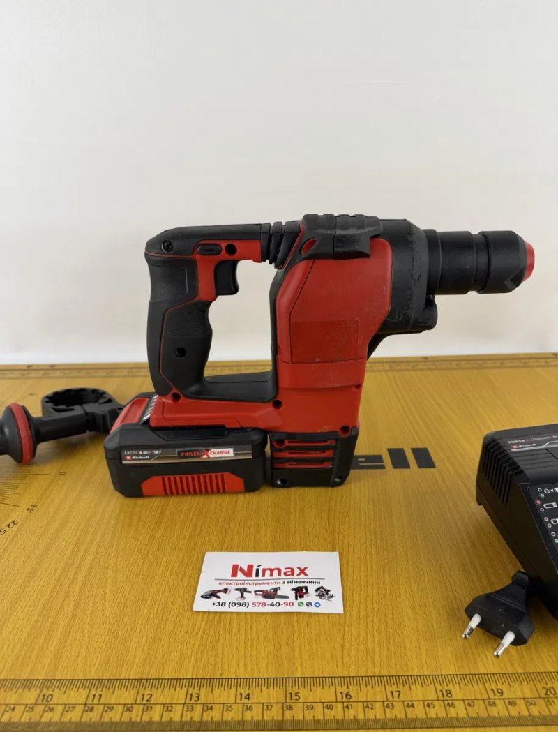 Акумуляторний перфоратор Einhell HEROCCO 2.2Дж з батареєю — фото 4