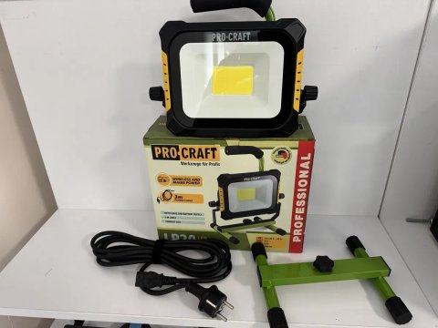 Акумуляторний прожектор Procraft LP20 (також працює від мережі )
