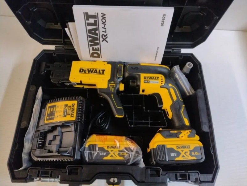 Акумуляторний шуруповерт для гіпсокартону DeWalt DCF620 18V 5Ah — фото 2