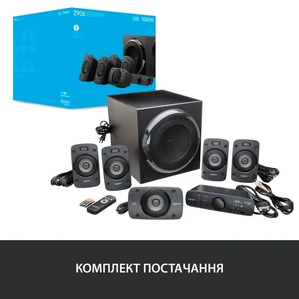 Акустична система Logitech 5.1 Z906 Surround Sound Speakers — фото 8