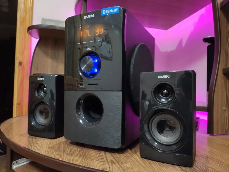 Акустична система Sven MS-2050 колонки мультимедіа сабуфер музичний центр саб блютуз аукс пулт — фото 2