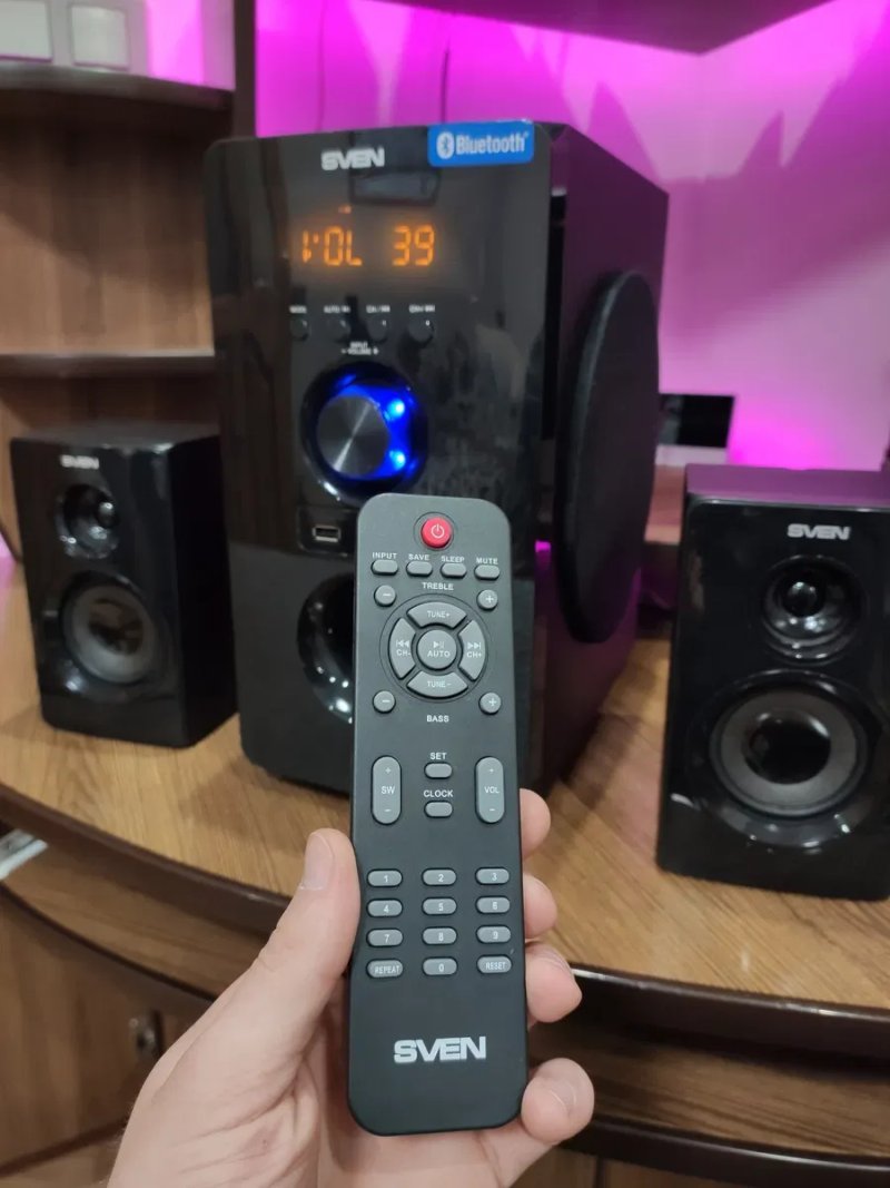 Акустична система Sven MS-2050 колонки мультимедіа сабуфер музичний центр саб блютуз аукс пулт — фото 3