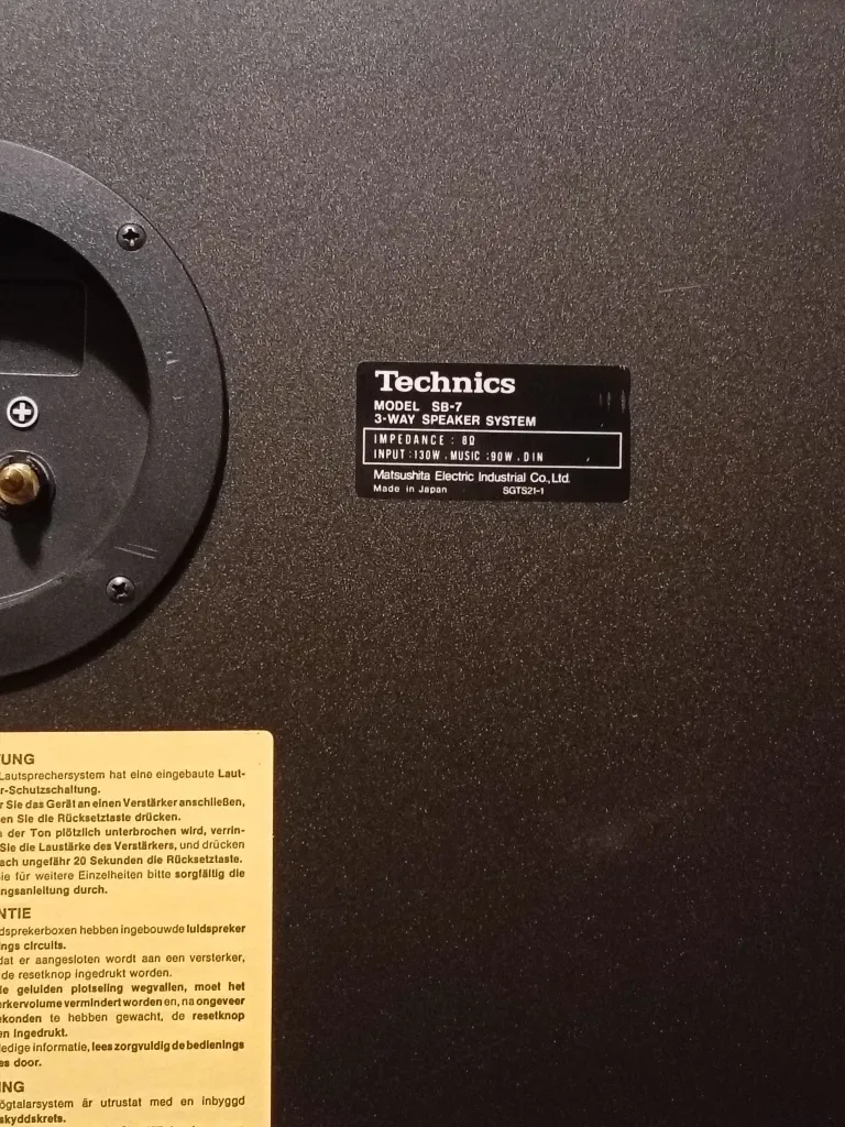 Акустика колонки Technics SB7 — фото 5