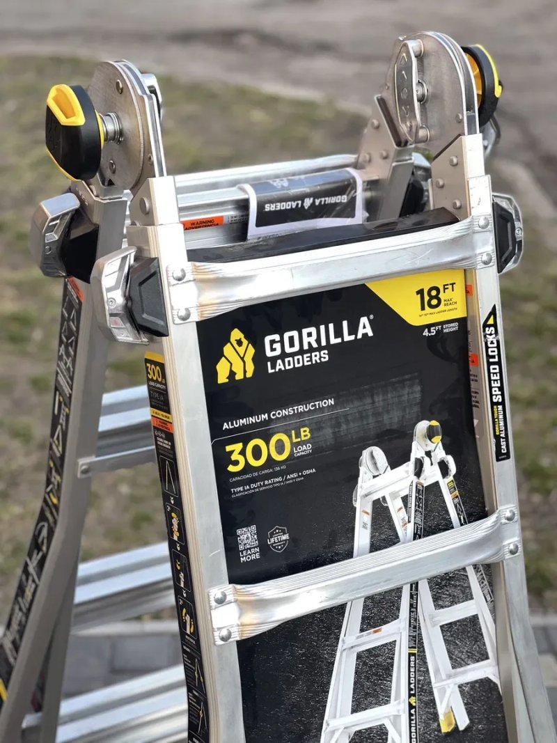 Алюмінієва Драбина Стремянка GORILLA LADDERS 5.5 М Оригінал Фірма USA Багатопозиційна Драбина — фото 3