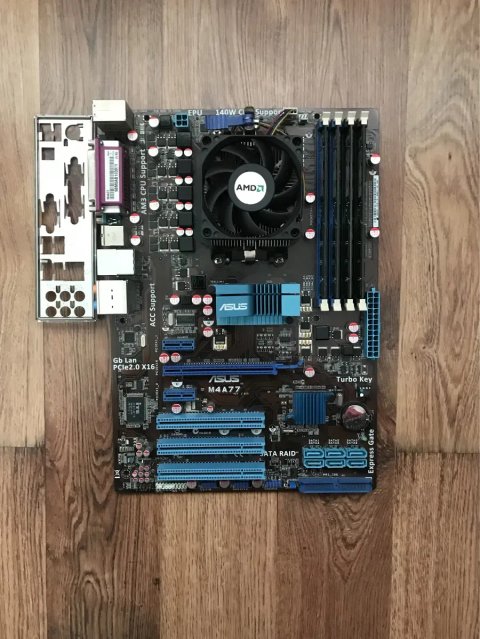 AMD Athlon X2-245 процесор,8 GB RAM,материнська плата Asus M4A77, комплект для збірки ПК