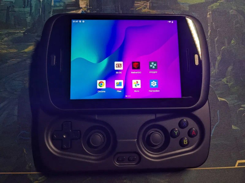 Anbernic rg slide портативна ігрова консоль android слайдер — фото 4