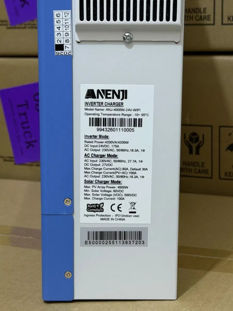 Anenji 4000W 24V - гібридні інвертори — фото 8