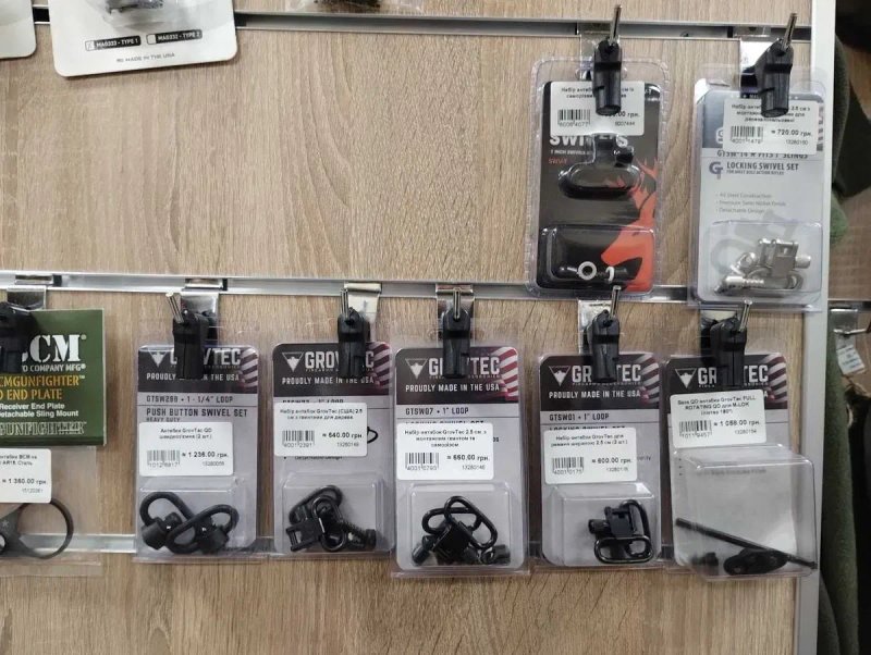 Антабки быстросъемные, QD антабки, база под антабку на M-Lock Picatini — фото 3
