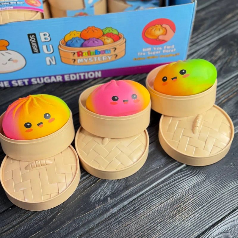 Антистресс Дітячий Іграшка Squishy Dumpling сюрприз дитяча іграшка тренд 2026, іграшка сюрприз булочка squishy Dumpling сквіш пельмень ! — фото 5