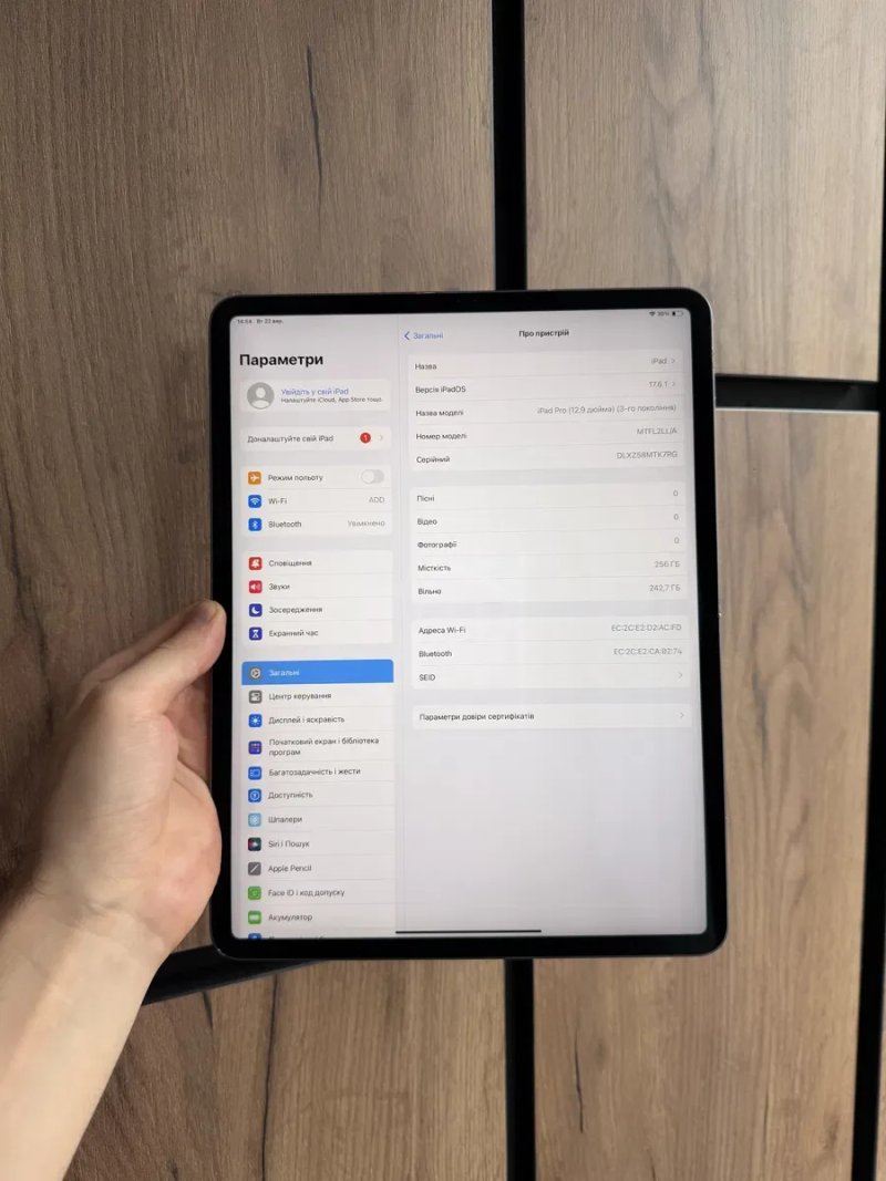 Apple iPad Pro 12.9 gen 3 256gb Wi-Fi a1876 — фото 2