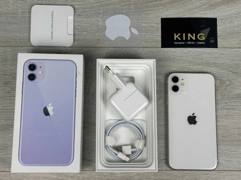 Apple iPhone 11 - 128GB - White Neverlock ІДЕАЛ 92% АКУМУЛЯТОР №367