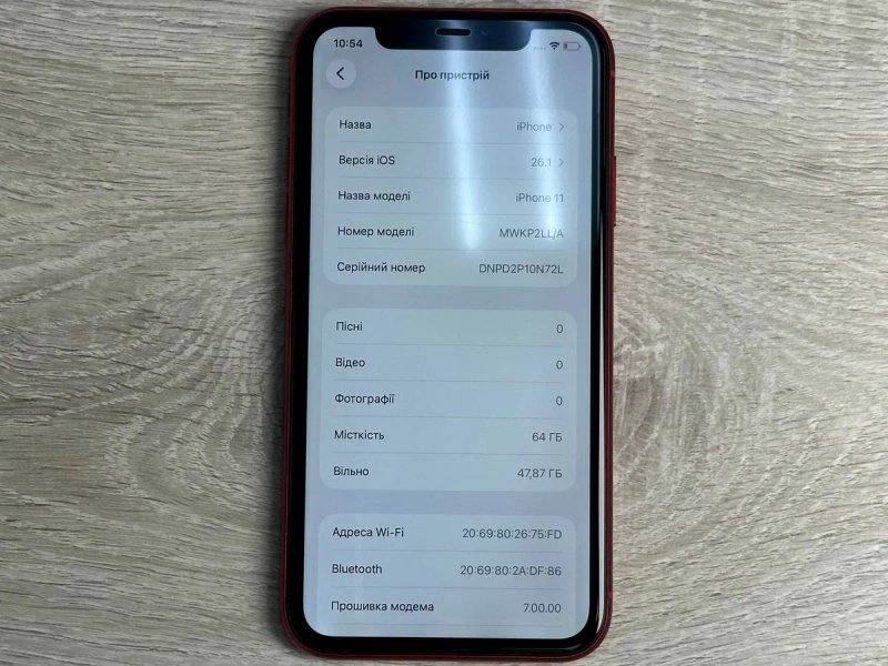 Apple iPhone 11 - 64GB - RED Neverlock ІДЕАЛ Акумулятор 100% — фото 6