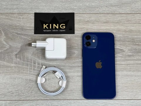 Apple iPhone 12 - 128GB - Blue Neverlock ІДЕАЛ 100% АКУМУЛЯТОР №569