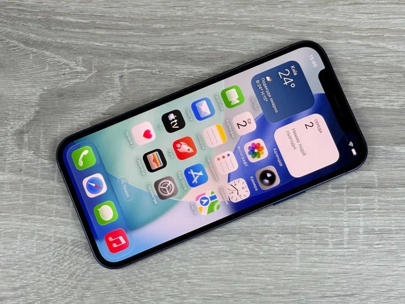 Apple iPhone 12 - 128GB - Blue Neverlock ІДЕАЛ 100% АКУМУЛЯТОР №569 — фото 2