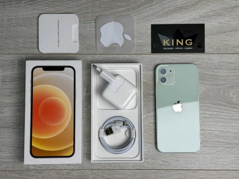 Apple iPhone 12 - 64GB - Green Neverlock ІДЕАЛ 92% АКУМУЛЯТОР №152