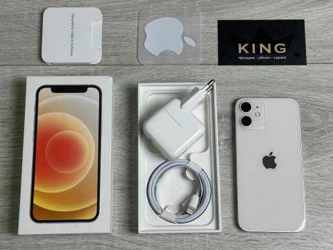 Apple iPhone 12 mini - 128GB - White Neverlock ІДЕАЛ 100% АКУМУЛЯТОР #420