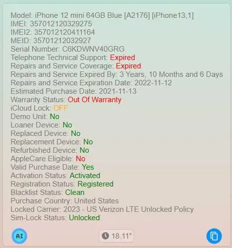 Apple iPhone 12 Mini 4/64GB [100%] Navy Blue — фото 8
