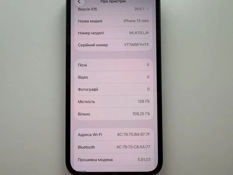 Apple iPhone 13 mini 128gb Midnight Neverlock 87% — фото 7