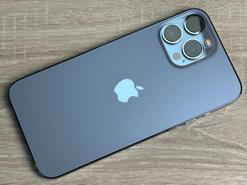 Apple iPhone 13 Pro Max - 128GB - Sierra Blue Neverlock 100% АКБ №1711 — фото 3