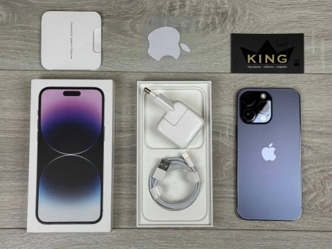 Apple iPhone 14 Pro Max - 512GB - Deep Purple Neverlock 100% Акумулятор №572