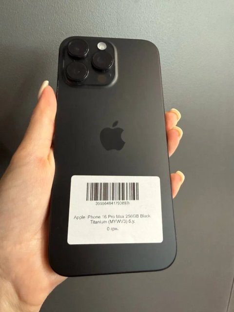 Apple iPhone 16 Pro Max 256GB Black Titanium (MYWV3) / Айфон 16 про макс 256гб / 95% акб