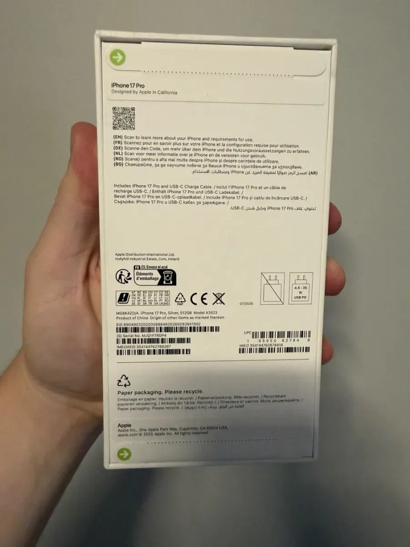 Apple iPhone  17 Pro 512Gb. ( Silver ) — фото 3