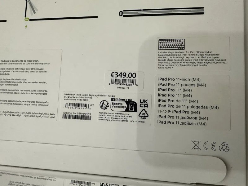 Apple Magic Keyboard для iPad Pro 11” M4 M5 2024, 2025 MWR23, MVR03 — фото 7