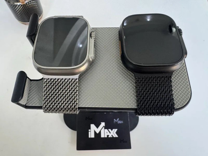 Apple Watch Ultra 2 49 Black Natural Titanium Milanes Loop MX5V3 MX5R3 — фото 4