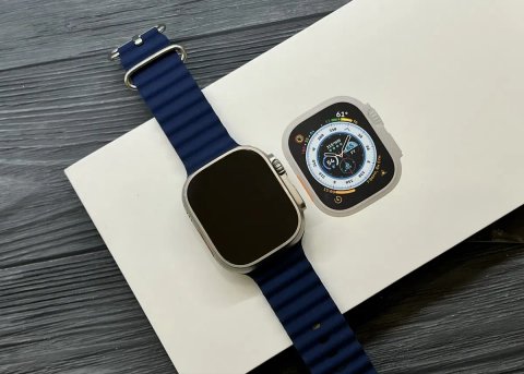 Apple Watch Ultra 49 mm Natural Titanium Blue Ocean Band Магазин Гарантія