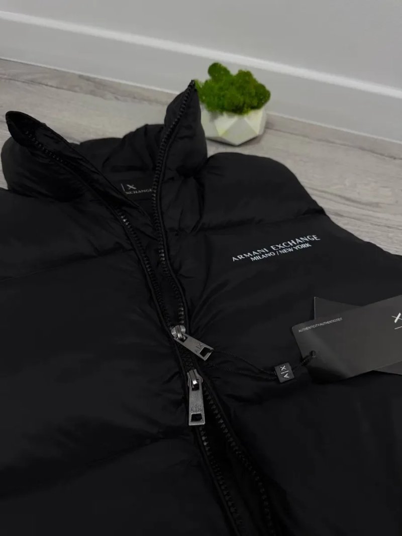 Armani Exchange чоловіча жилетка безрукавка | чорна | Армані жилетка чорна чоловіча| Безрукавка армані Ексчейндж — фото 5