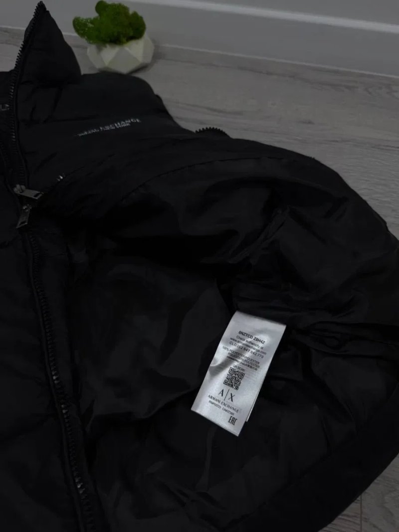 Armani Exchange чоловіча жилетка безрукавка | чорна | Армані жилетка чорна чоловіча| Безрукавка армані Ексчейндж — фото 6