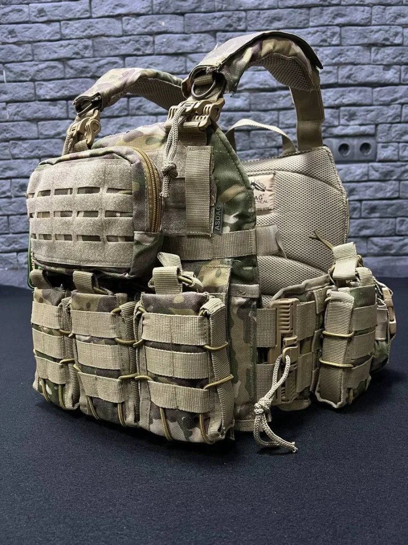 ASDAG/ 7.62 Комплект рпс 7 підсумків + плитоноска 7 підсумків / рпс мультикам піксель / плитоноска піксель мультикам / Тактична плитоноска рпс мульт — фото 6