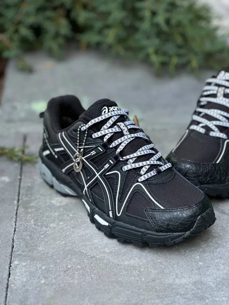 Asics Gel-Kahana 8 Black White Gore-Tex термо кросівки асікс водонепроникні з мембраною — фото 6