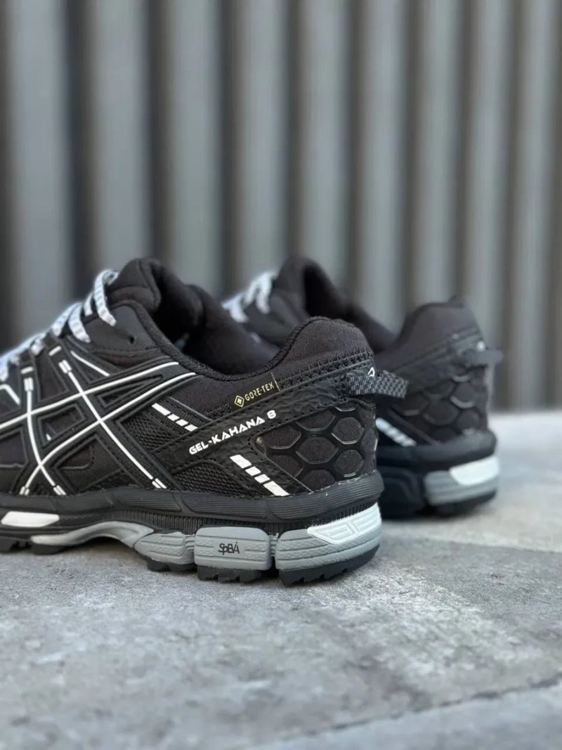 Asics Gel-Kahana 8 Black White Gore-Tex термо кросівки асікс водонепроникні з мембраною — фото 7