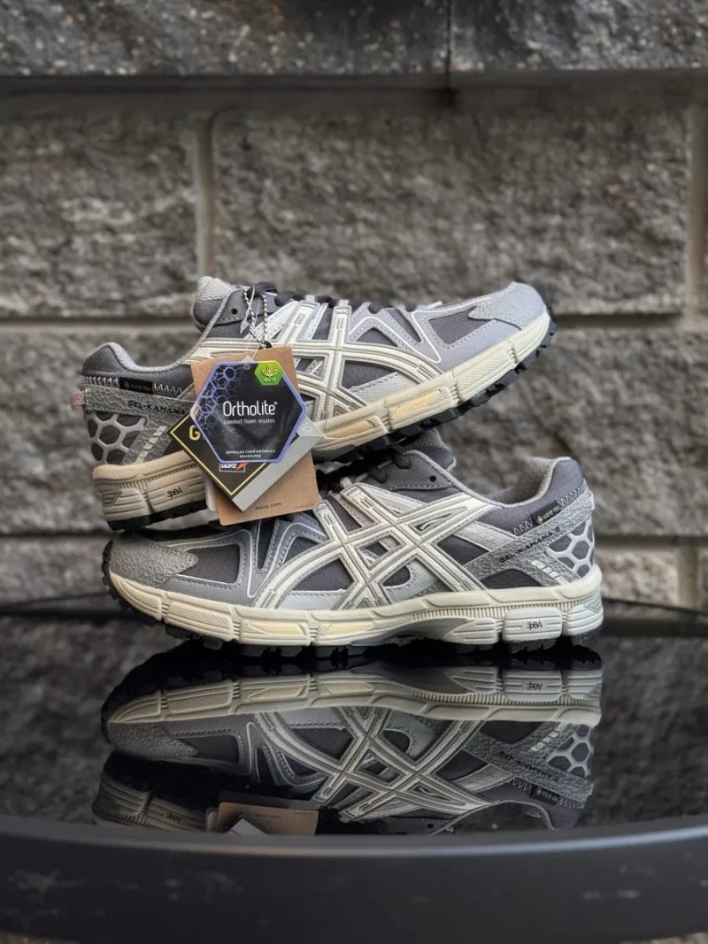 Asics Gel-Kahana 8 Grey Gore-Tex термо кросівки водонепроникні з мембраною — фото 6