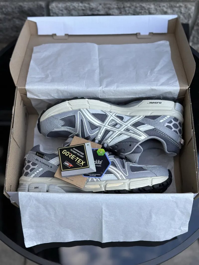Asics Gel-Kahana 8 Grey Gore-Tex термо кросівки водонепроникні з мембраною — фото 8