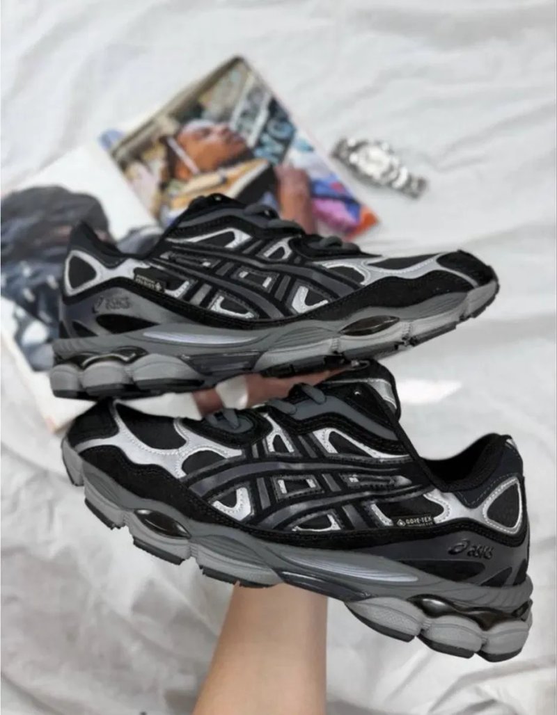 Asics Gel NYC Gore-Tex Black Silver — фото 4