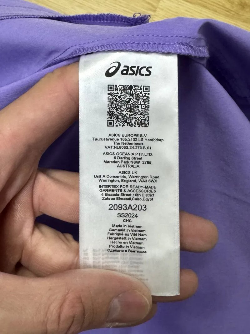 ASICS кофта ветровка S-M размер спортивная сиреневая — фото 3