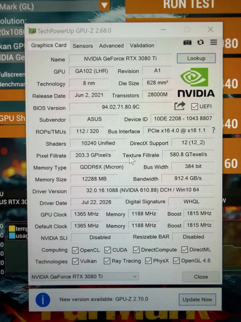 ASUS ROG STRIX GeForce RTX 3080 Ti OC 12GB GDDR6X топова версія — фото 8