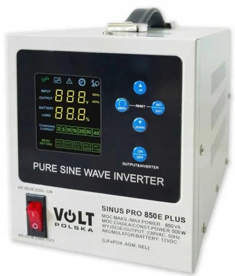 Аварійне джерело живлення SINUS PRO 850 E PLUS 12/230 В (500/850 Вт)
